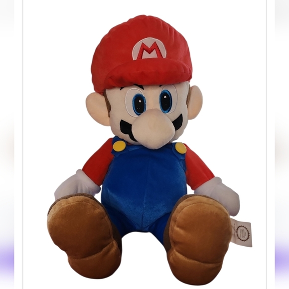 Super Mario Jumbo 24" Plush Figure w/Secret Compartment Nintendo Licensed Pillow - Picture 2 of 7